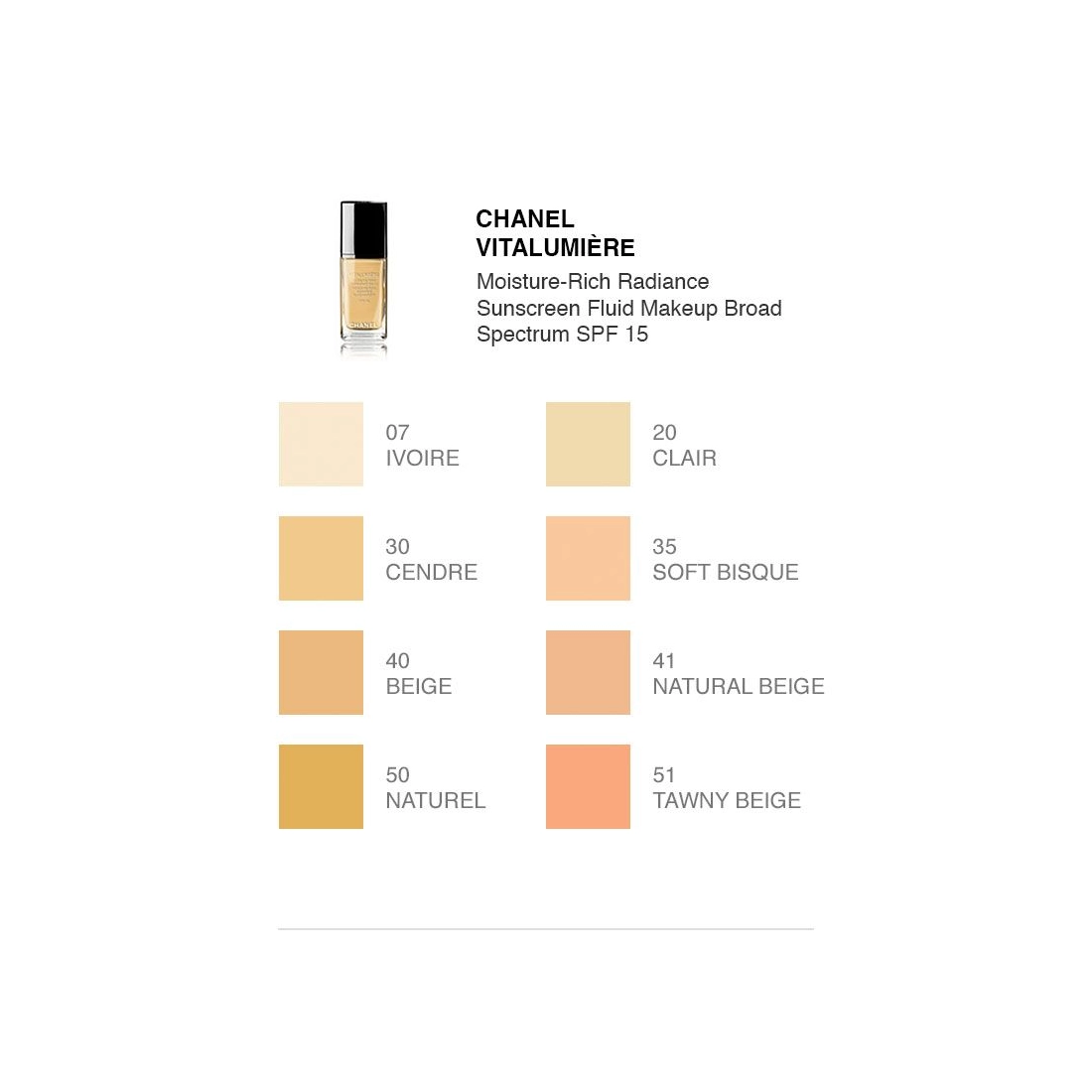 CHANEL VITALUMIERE Fluid Foundation 2
