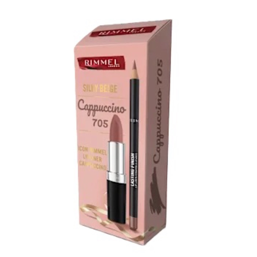 RIMMEL MAUVE QUARTZ&LIPLINER CAPUCCINO SET 2