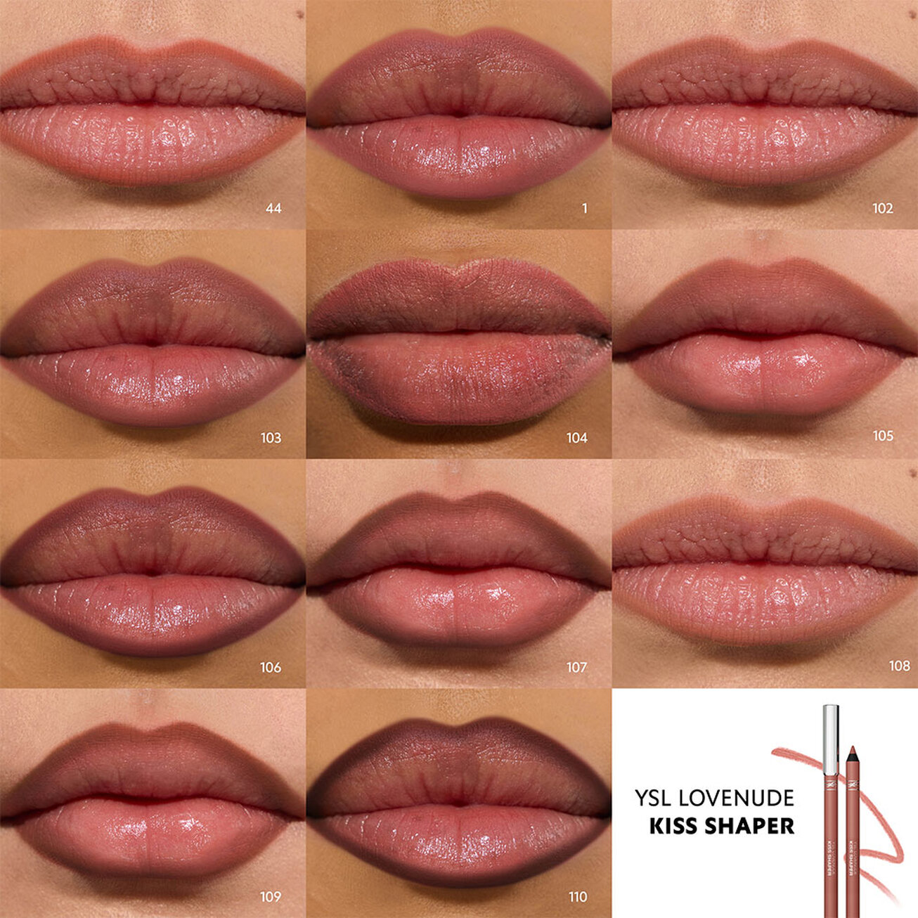 YVES SAINT LAURENT LOVENUDE KISS SHAPER 4