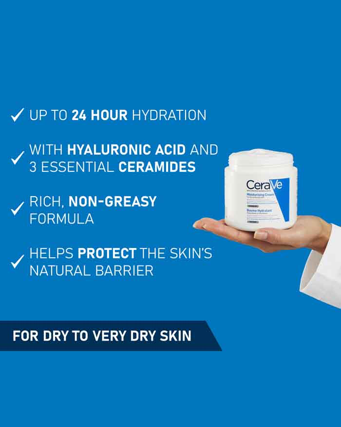 CERAVE MOISTURISING CREAM POT FOR DRY TO VERY DRY SKIN 2