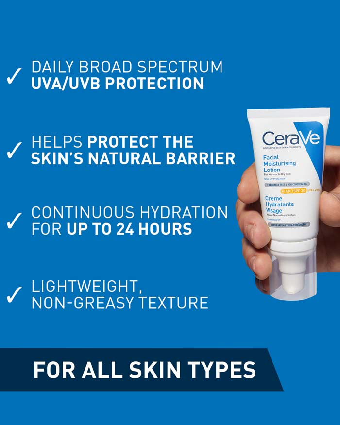 CERAVE AM Facial Daily Moisturising Lotion with SPF 30 2