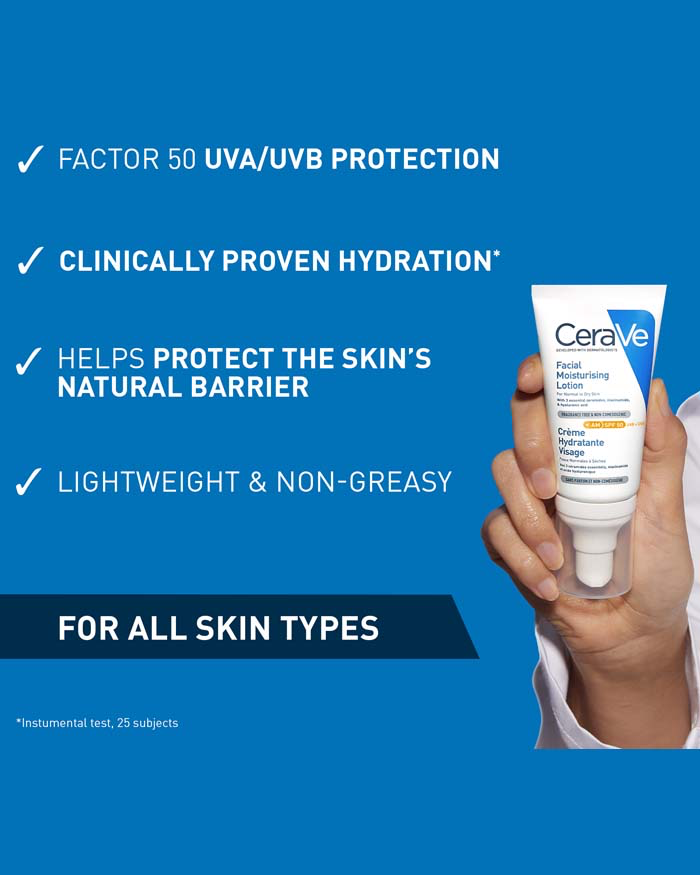 CERAVE AM Facial Moisturising Lotion SPF 50 2