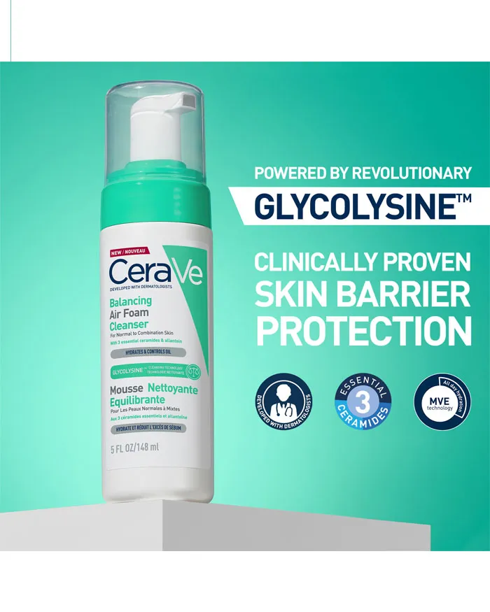CeraVe Balancing Air Foam Facial Cleanser 3