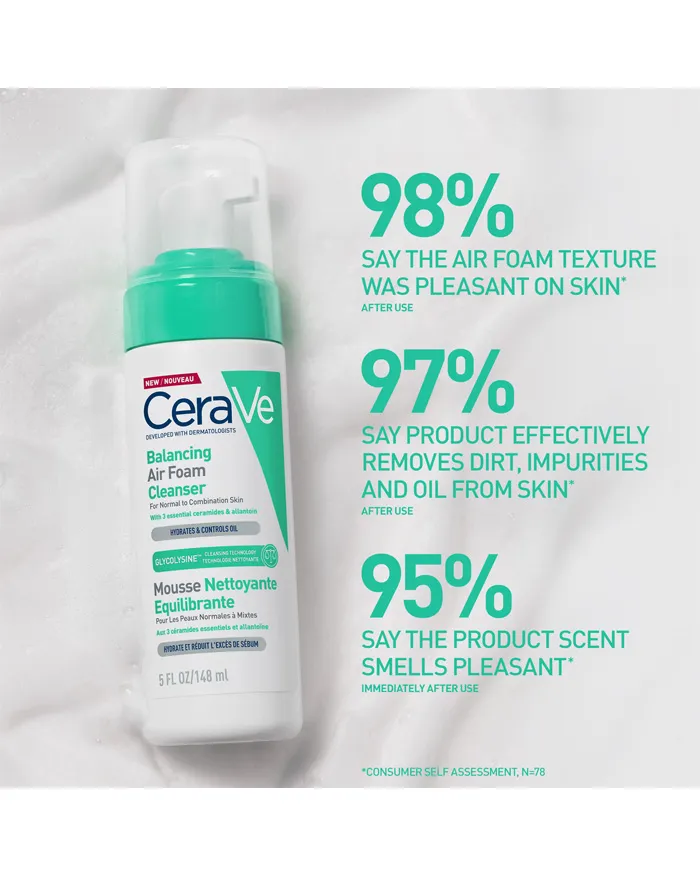 CeraVe Balancing Air Foam Facial Cleanser 6