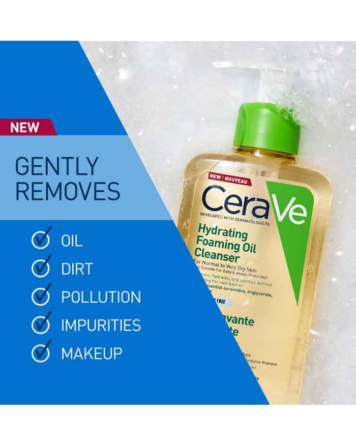 CERAVE Hydrating Foaming Oil Cleanser 2