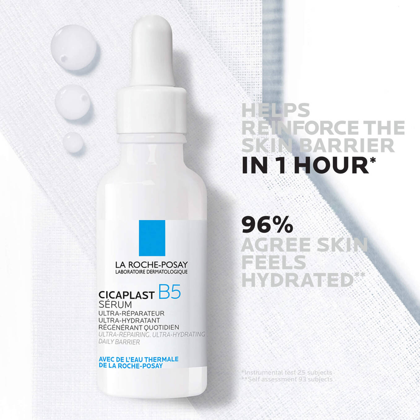 LA ROCHE POSAY Cicaplast B5 Face Serum for hydrating and repairing skin barrier 2