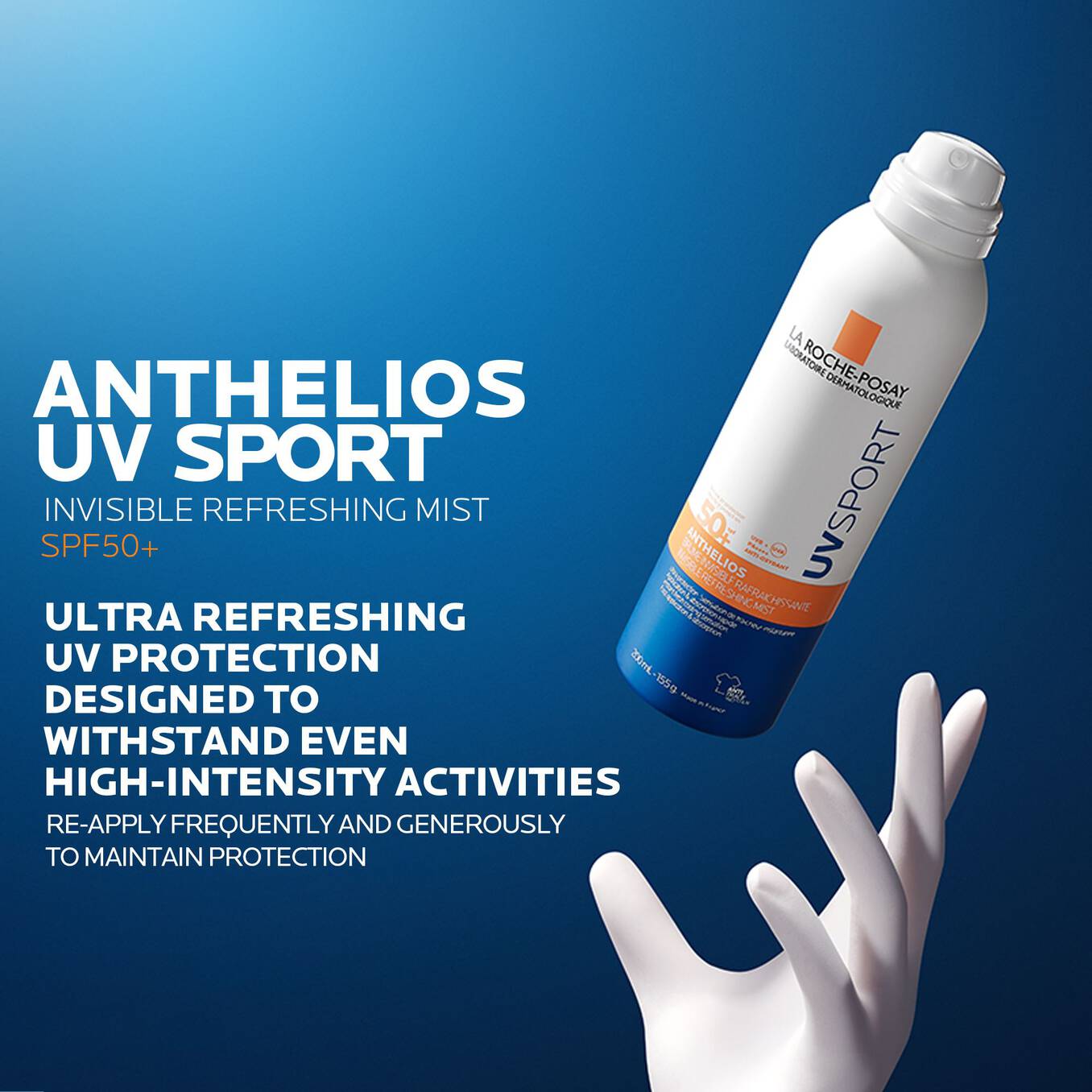 LA ROCHE POSAY Anthelios UV Sport Invisible Refreshing Mist SPF50+ 2