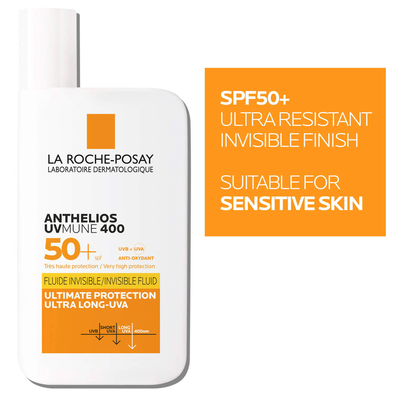 LA ROCHE POSAY Anthelios UVMune 400 Invisible Fluid spf50+ sun cream 2