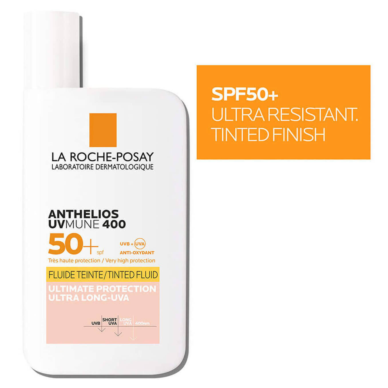 LA ROCHE POSAY La Roche Posay Anthelios Uvmune 400 invisible tinted fluid spf50+ sun cream 2