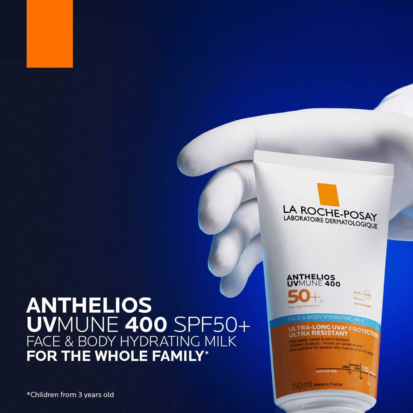 LA ROCHE POSAY Anthelios UVMune 400 SPF50+ Face & body hydrating milk 2