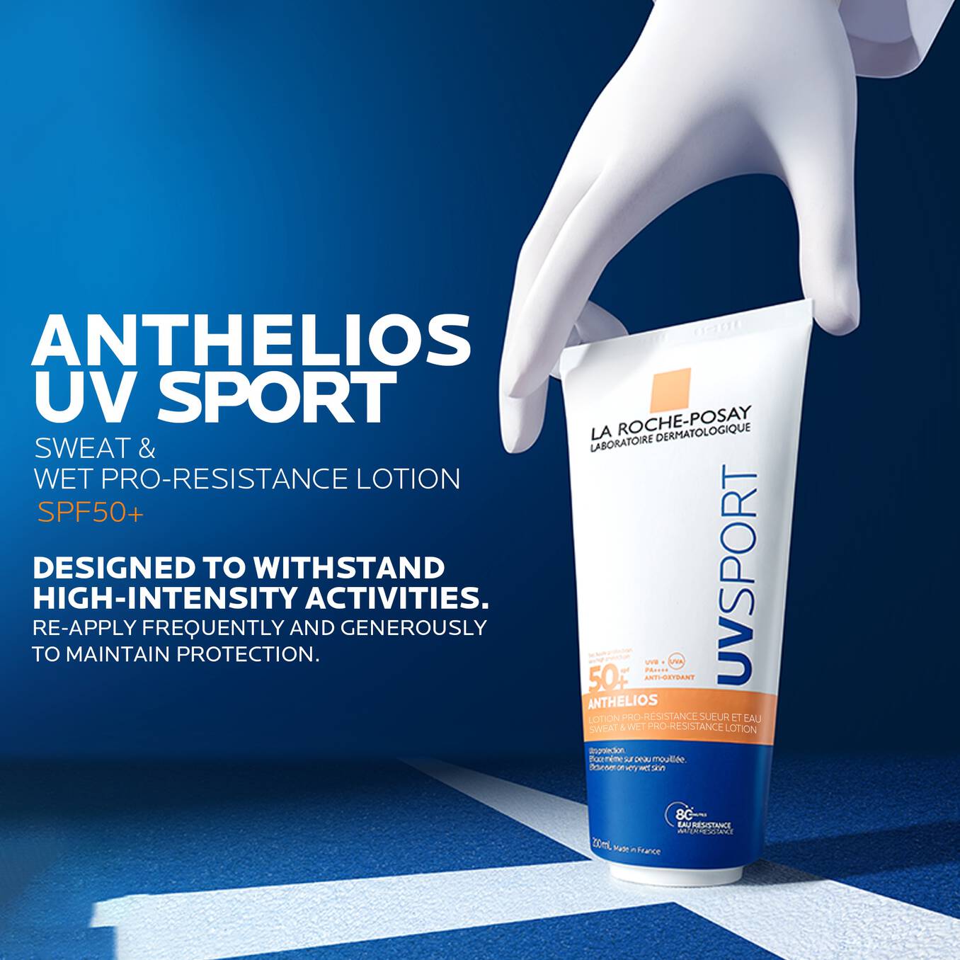 LA ROCHE POSAY Anthelios UVSPORT Wet & Sweat Pro-Restistance lotion spf50+ 2