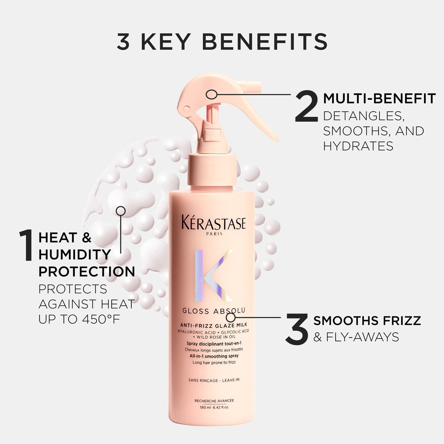 KERASTASE Gloss Absolu Glaze Milk Anti-Frizz Heat 3