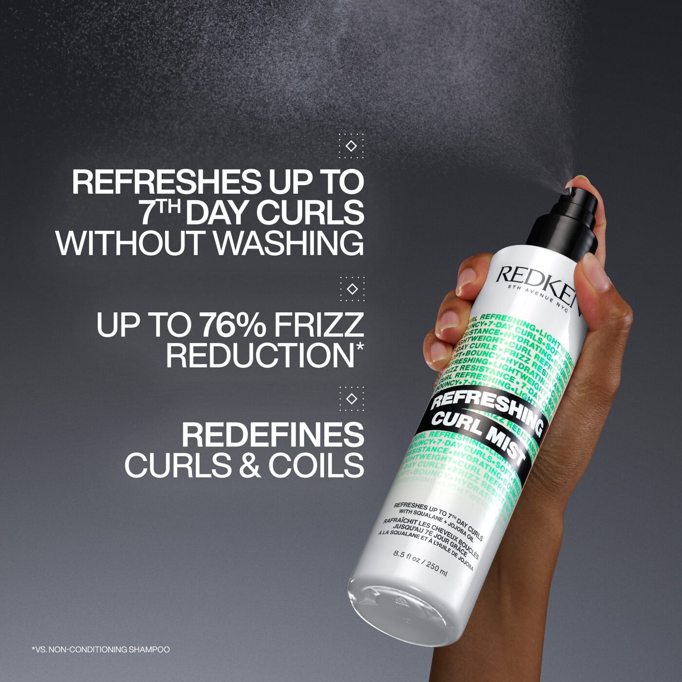 REDKEN REFRESHING CURL MIST 3