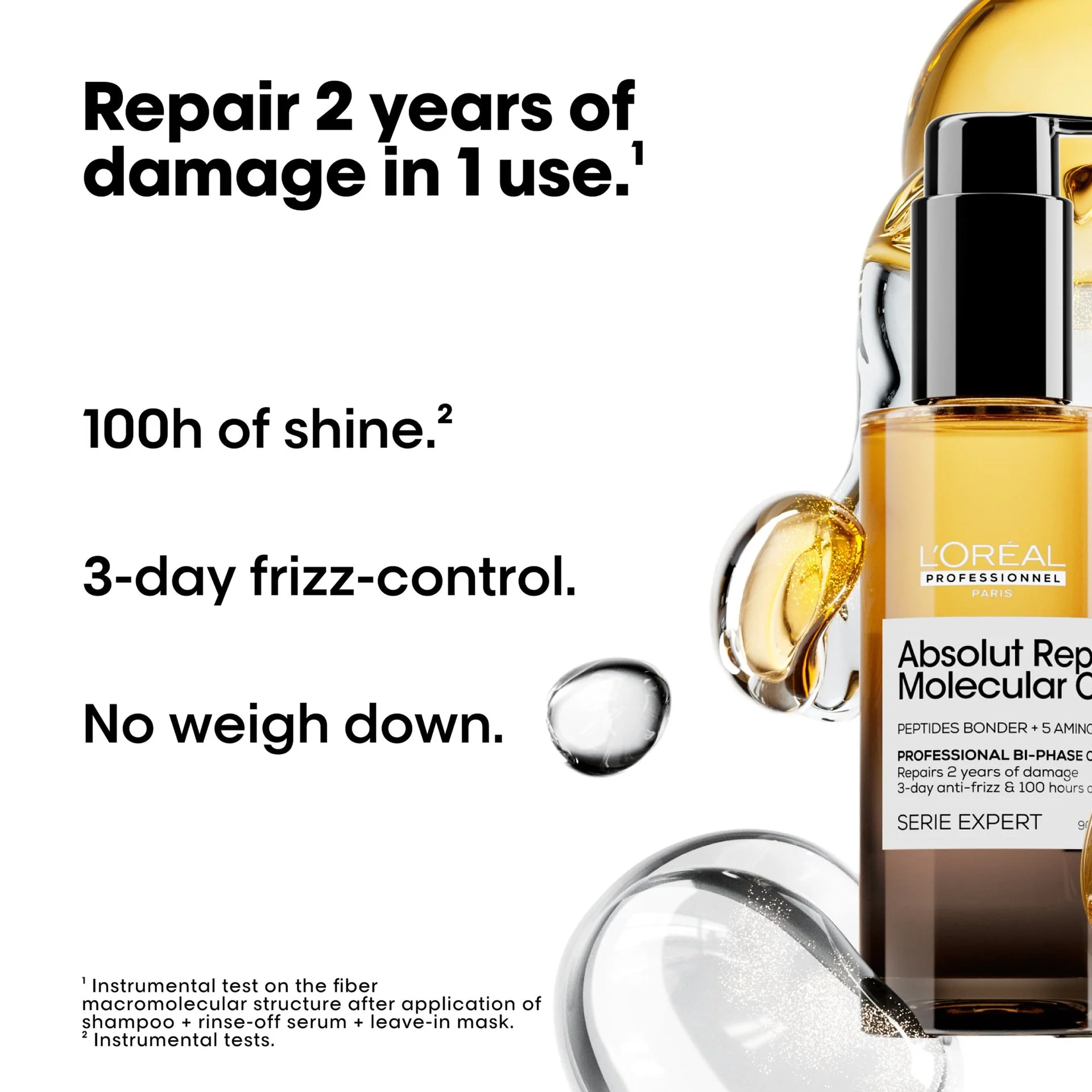 Loreal Professionnel Absolut Repair Molecular Professional Bi-phase Oil 2
