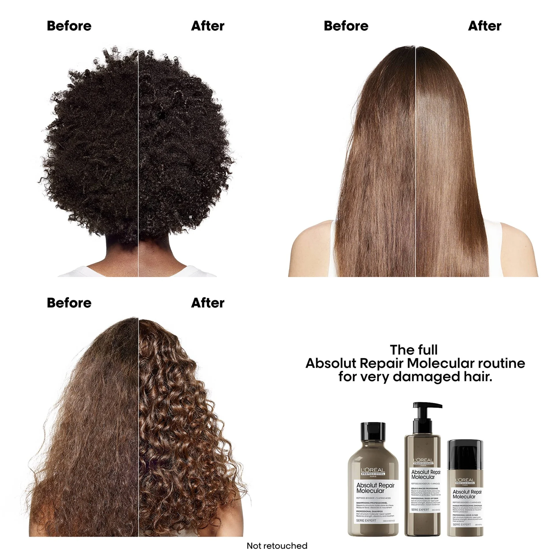 Loreal Professionnel Absolut Repair Molecular Sulfate-Free Molecular Repairing Shampoo 3
